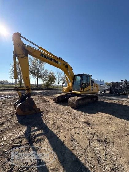 Used Excavator in yard